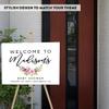 Andaz Press Personalized Large Canvas Baby Shower Welcome Sign, 16 x 20 Inches, Fuchsia Purple Florals, Guestbook Alternative, Custom Baby Shower Sign, for Floral Baby Shower, Baby Sprinkle Theme view 3