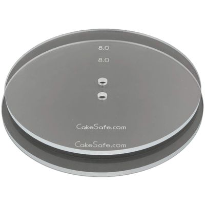 CAKESAFE 2-8 Clear Acrylic Disks Perfect Icing Tool to Smooth the Buttercream on Your Cakes