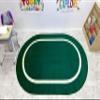 KidCarpet Montessori Classroom Rug 6' x 8'6" Oval, Green/Crme Children Playing Rug | Area Rugs for Kids | School Carpet for Children | Rug for Children's Classroom or Daycare Activity Area view 2