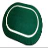 KidCarpet Montessori Classroom Rug 6' x 8'6" Oval, Green/Crme Children Playing Rug | Area Rugs for Kids | School Carpet for Children | Rug for Children's Classroom or Daycare Activity Area view 4