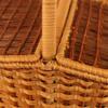 Egg Baskets, With Lid Portable Wicker Storage Woven Hamper For Picnic Flower Fruit Bread Food (Size : 382522cm) view 2
