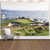 Shorping Colorful Tapestry, Girl Tapestry 60X60 Inches Cute Tapestry Beach California September 27 2014 the Public Golf Course of Pebble Beach Cool Tapestry for Bedroom Girls Tapestry Kids Tapestry view 1