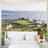 Shorping Colorful Tapestry, Girl Tapestry 60X60 Inches Cute Tapestry Beach California September 27 2014 the Public Golf Course of Pebble Beach Cool Tapestry for Bedroom Girls Tapestry Kids Tapestry view 2
