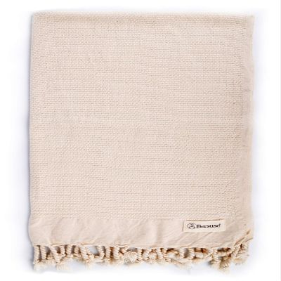 Bersuse 100% Cotton Ventura Bathroom Hand Towels - Turkish Towels, Absorbent Soft Gentle Quick-Drying Cotton - Hair, Face, Hand, Kitchen Tea Towel - 23x39 Inches, Black (Set of 12)