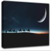 Moon Wall Art Decor Picture Painting Poster Print on Canvas Panels Pieces - Creative Theme Wall Decoration Set - Moon Wall Picture for Creative Space 23 by 40 in view 1