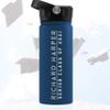 Graduation Gifts, Water Bottle Personalized with Straw Lid - 18 oz - Royal | Custom Water Bottle w Text - Insulated Double Wall - High School, College, Class of 2025 | 9 Color - Congrats Grad view 4