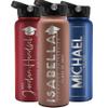 Graduation Gifts, Water Bottle Personalized with Straw Lid - 40 oz - Rose | Custom Water Bottle w Text - Insulated Double Wall - High School, College, Class of 2025 | 9 Color - Congrats Grad view 1