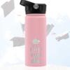 Graduation Gifts, Water Bottle Personalized with Straw Lid - 18 oz - Pink | Custom Water Bottle w Text - Insulated Double Wall - High School, College, Class of 2025 | 9 Color - Congrats Grad view 4