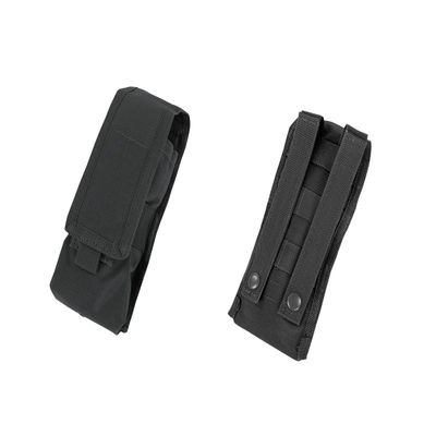 MH GLOBAL MOLLE Tactical Radio Pouch Left or Right Antenna PALS - Black