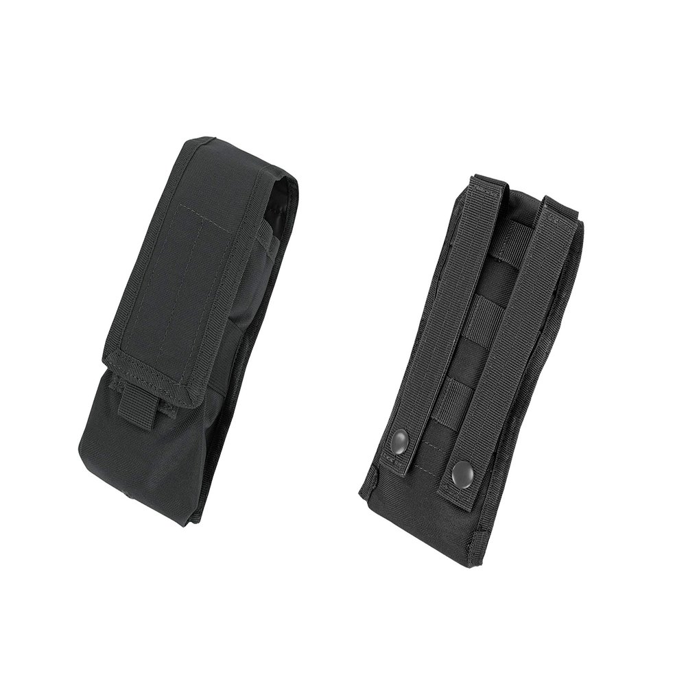 MH GLOBAL MOLLE Tactical Radio Pouch Left or Right Antenna PALS - Black