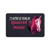 Makoroni - I'D RATHER BE RIDING MY QUARTER HORSE Horse Horses Refrigerator Wall Magnet 2.75x3.5 inc Des#29 view 1