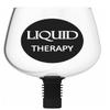Guzzle Buddy 2GO Unbreakable Tritan Plastic 16 Ounce Wine Glass, It Turns Your Bottle Into Your Glass, Wine Bottle Topper Christmas Gift White Elephant for Wife - Liquid Therapy Design view 1