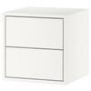 Ikea Eket Cabinet with 2 Drawers White 13 3/4x13 3/4x13 3/4 304.289.15 view 1