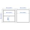 Ikea Eket Cabinet with 2 Drawers White 13 3/4x13 3/4x13 3/4 304.289.15 view 2