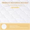 Cal King Quilted Fitted Waterproof Mattress Pad, Breathable Premium Soft Filling Mattress Protector, 8-21 Inches Deep Pocket Noiseless Mattress Cover (White) view 3