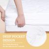 Cal King Quilted Fitted Waterproof Mattress Pad, Breathable Premium Soft Filling Mattress Protector, 8-21 Inches Deep Pocket Noiseless Mattress Cover (White) view 4