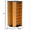 Venture Horizon Revolving Media Tower 900 Black with Oak Trim view 2