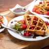 Moss & Stone Belgian Waffle Maker, Electric Flip Waffle Machine with Adjustable Temperature Control, Non-Stick Grids for Smooth Release, Compact 8-Inch Round Waffle Maker, Black view 4