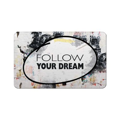 Makoroni - FOLLOW YOUR DREAMS Motivation Refrigerator Wall Magnet 2.75x3.5 inc Des#84