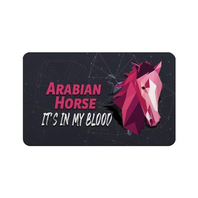Makoroni - ARABIAN HORSE IT'S IN MY BLOOD Horse Horses Refrigerator Wall Magnet 2.75x3.5 inc Des#16
