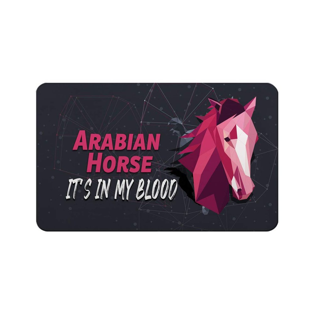 Makoroni - ARABIAN HORSE IT'S IN MY BLOOD Horse Horses Refrigerator Wall Magnet 2.75x3.5 inc Des#16
