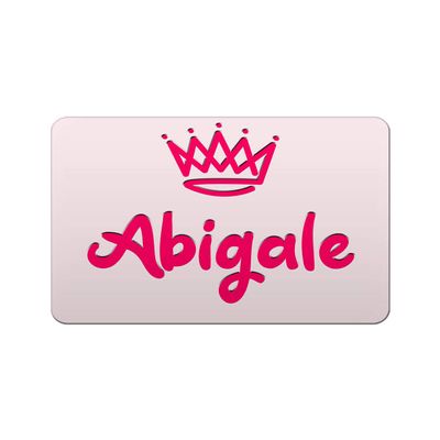 Makoroni - Abigale Female and Girl Name Name Refrigerator Wall Magnet 2.75x3.5 inc