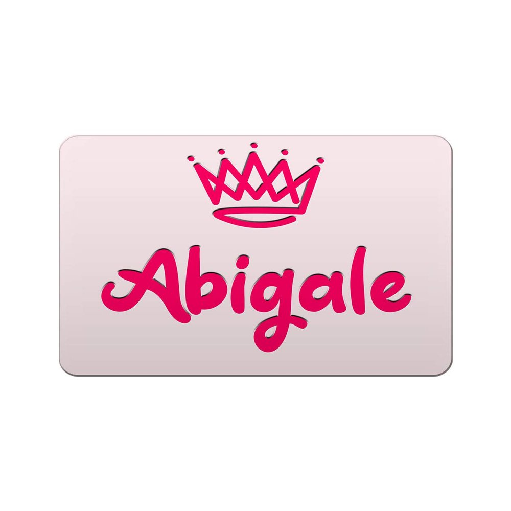 Makoroni - Abigale Female and Girl Name Name Refrigerator Wall Magnet 2.75x3.5 inc