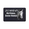 Makoroni - LIFE IS MERRIER WITH NATIONAL SHOW HORSE Horse Horses Refrigerator Wall Magnet 2.75x3.5 inc Des#46 view 1
