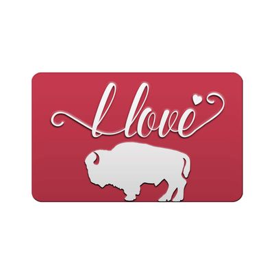 Makoroni - I LOVE BISONS Animal Refrigerator Wall Magnet 2.75x3.5 inc