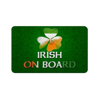 Makoroni - IRISH ON BOARD Ireland Irish Des#4 Refrigerator Wall Magnet 2.75x3.5 inc