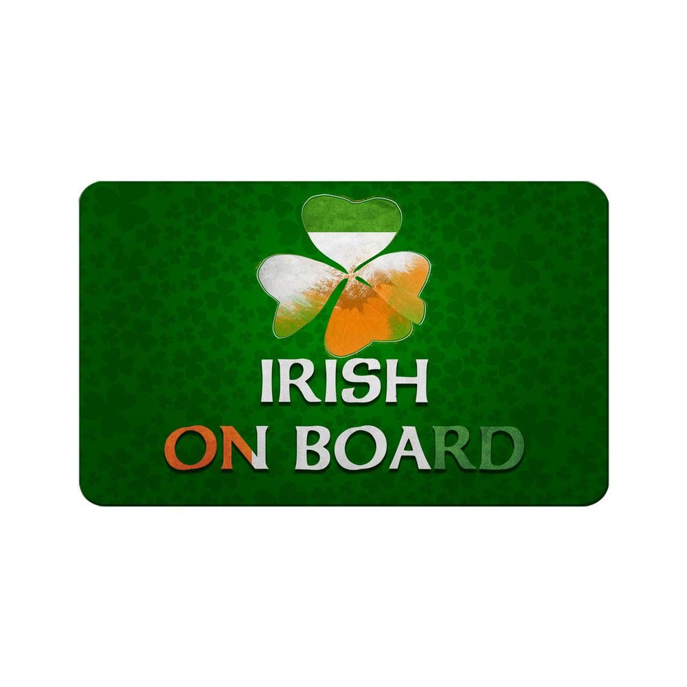 Makoroni - IRISH ON BOARD Ireland Irish Des#4 Refrigerator Wall Magnet 2.75x3.5 inc