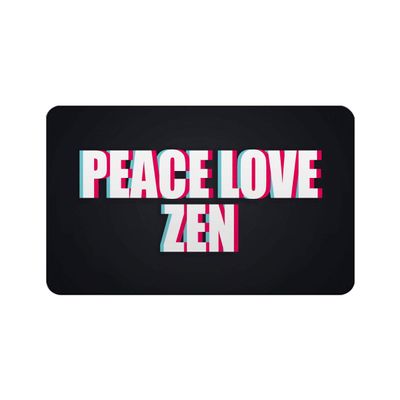 Makoroni - PEACE LOVE ZEN Yoga Meditation Refrigerator Wall Magnet 2.75x3.5 inc Des#68