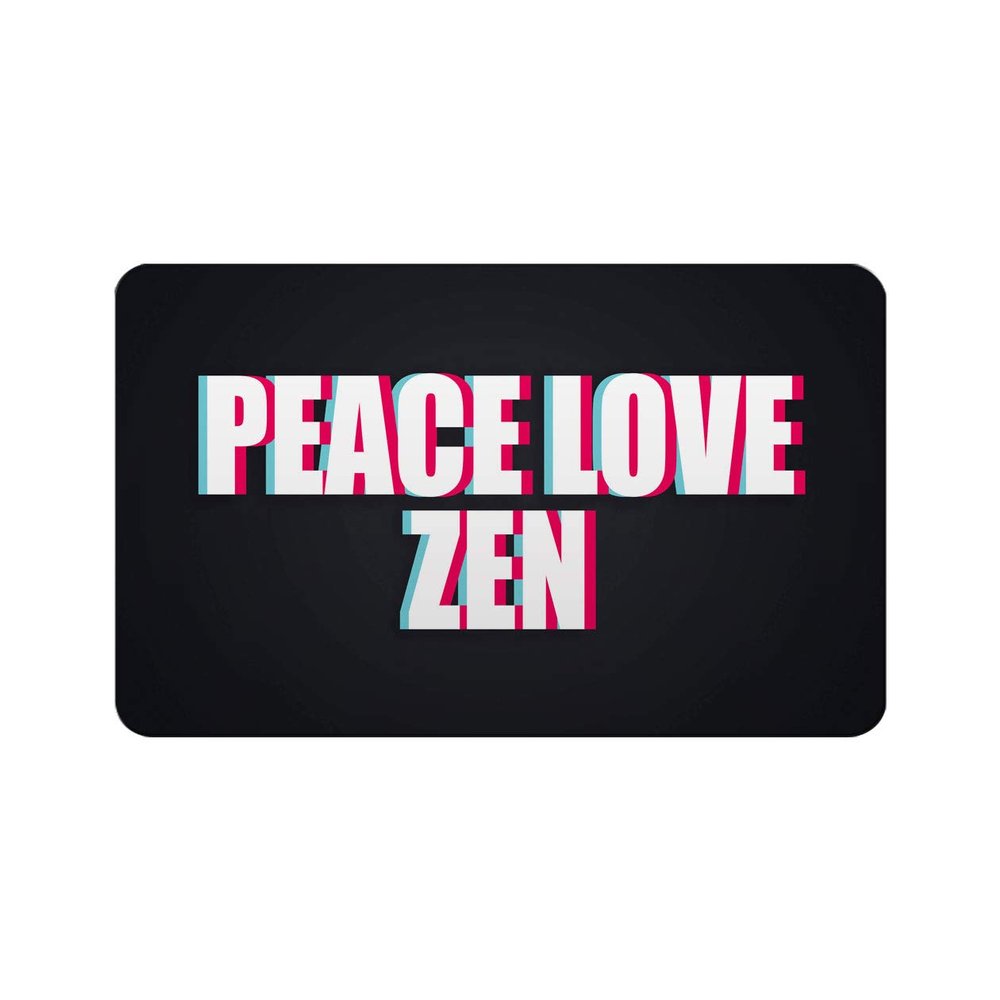 Makoroni - PEACE LOVE ZEN Yoga Meditation Refrigerator Wall Magnet 2.75x3.5 inc Des#68