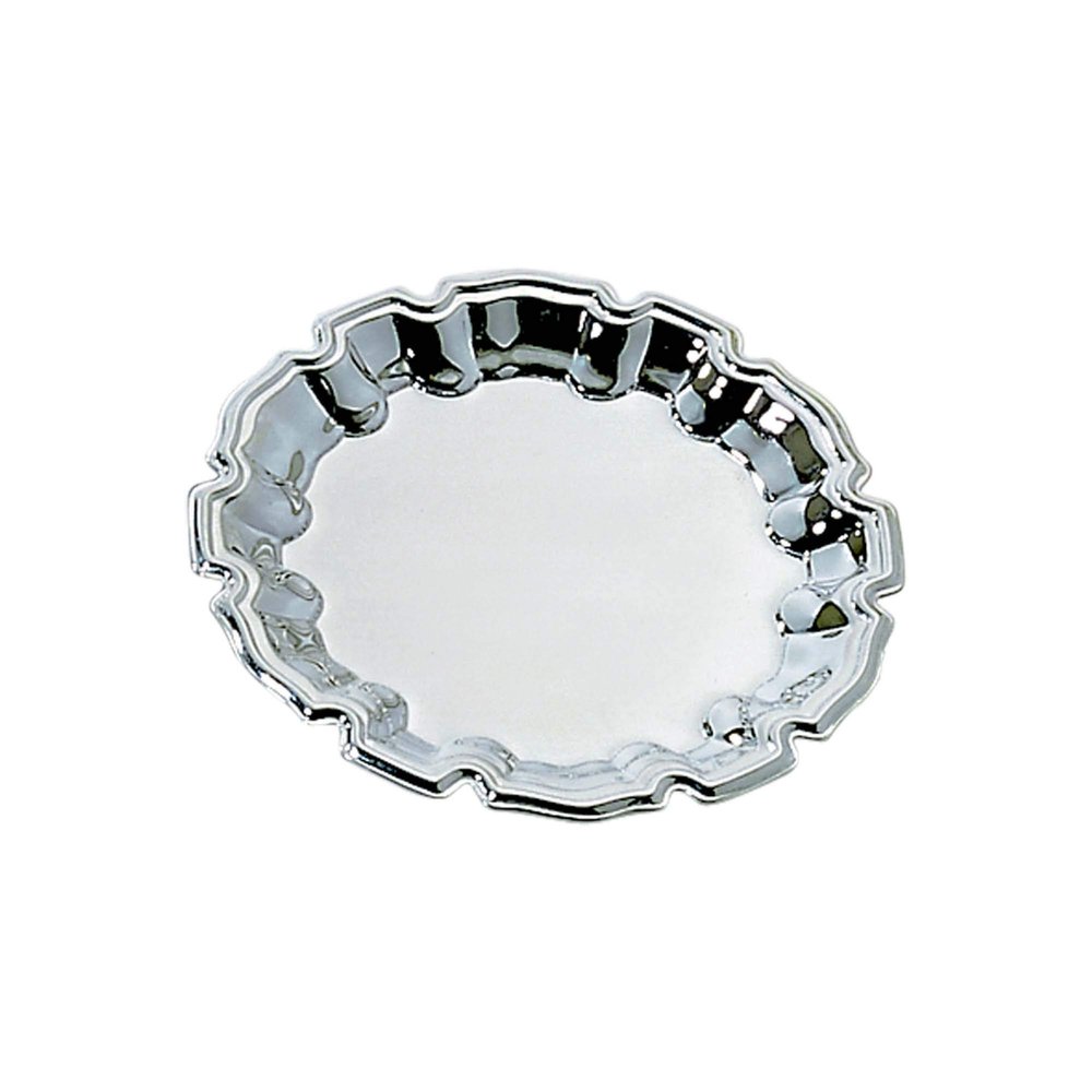 7" Round Silver Stainless Steel Tray