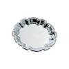 7" Round Silver Stainless Steel Tray view 1