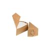 House of Cake Heart Kraft Brown Cake Slice Box, Single Cake Segment Carrier, Heart Shaped Secure Closure, Gift, Party Favour, 10 Pack view 1
