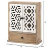 Geo Pattern Wall Cabinet 16.25x6.25x18 view 2