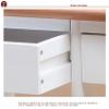 Simply-ME Portable Rolling Drop Leaf Kitchen Storage Trolley Cart with 2 Drawers 3-Shelf Storage Rack 3 Baskets Bar Cart,Breakfast Cart,Dining Table,Dining Island,White view 3