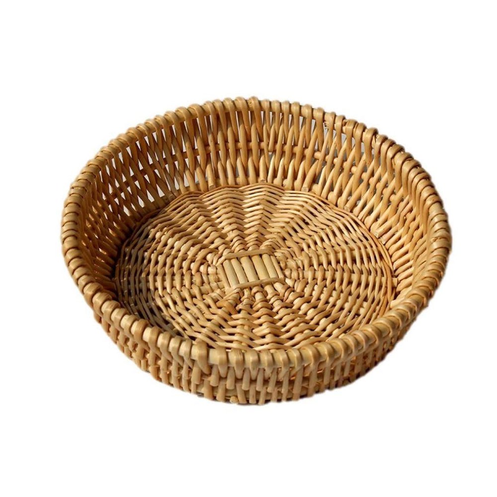 Egg Baskets, Handmade Kitchen Storage Weave Rattan Hamper For Flower Fruit Bread Picnic Basket (Size : 308cm)
