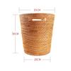 Egg Baskets, Handmade Storage Weave Rattan Hamper For Flower Fruit Bread Picnic Laundry Basket (Color : A) view 2