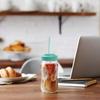 Ball 1440016024 Sip Straw Contoured Jar, 16 Oz (Pack of 2) view 3