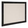 DesignOvation Beatrice Framed Linen Fabric Pinboard, 23" x 29", Distressed Black, Rustic Wall Organization view 1
