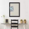 DesignOvation Beatrice Framed Linen Fabric Pinboard, 23" x 29", Distressed Black, Rustic Wall Organization view 4