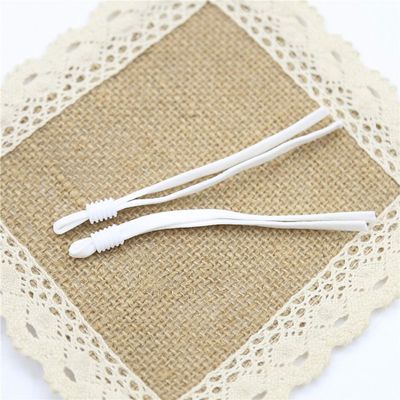ZHONGJIUYUAN 200-PACK Elastic Bands Cords with Adjustable Buckle (White)