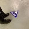 One Way Arrow Sign - One Way Floor Stickers - Traffic Flow Signs for Businesses and Schools - Removable Triangle Vinyl Decal (10 per pack) view 1