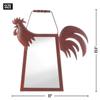 Accent Plus Country Rooster Wall Mirror with Handle view 2