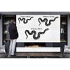 DEKADRON Metal Wall Decor, Snake Wall Art, Metal Snake Decor, Animal Art, Wall Hanging (40" W x 19" H / 100x47cm) view 3