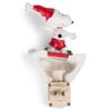 Roman 6.25 Inch Tall Snoopy Snowboard Night Light with Holly Plug-in view 4