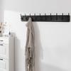 SKOLOO Rustic Wall Mounted Coat Rack, Case of 2, Pine Solid Wood Coat Hook Hanger - 10 Hooks for Hanging Clothes Robes Towels Coats view 2