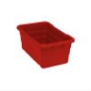 Quantum Storage K-TUB2516-8RD-2 2-Pack Plastic Nesting Tote, 25-1/8" x 16" x 8-1/2", Red view 1
